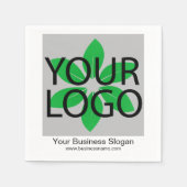 Aangepaste Business Logo Slogan Sjabloon Servet (Voorkant)