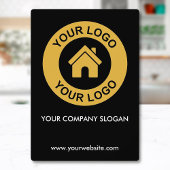 Aangepaste Business Logo Slogan Website Tabel Plaq Fotoplaat