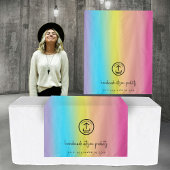 Aangepaste Business Logo Table Runner Banner Rainb Wandkleed