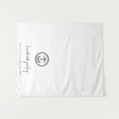 Aangepaste Business Logo Table Runner Banner Siera Wandkleed (Voorkant (horizontaal))