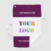 Aangepaste Business Logo Tekst Golfhanddoek Kies K (Insitu)