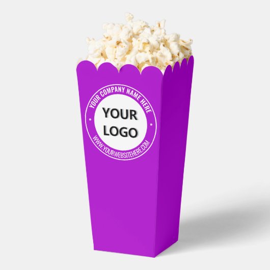 Aangepaste Business Logo Tekst Popcorn Boxes Sjabl Bedankdoosjes (Popped)