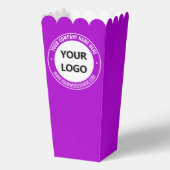 Aangepaste Business Logo Tekst Popcorn Boxes Sjabl Bedankdoosjes (Voorkant)