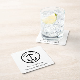 Aangepaste Business Logo Tekst Promotionele Profes Kartonnen Onderzetters