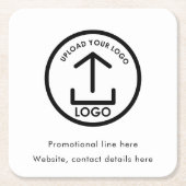 Aangepaste Business Logo Tekst Promotionele Profes Kartonnen Onderzetters (Voorkant)
