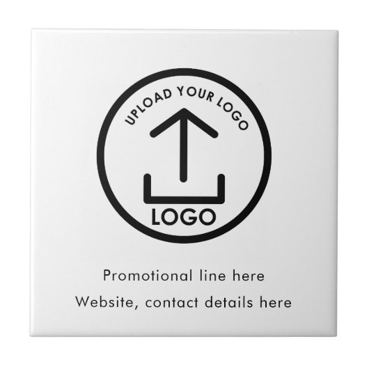Aangepaste Business Logo Tekst Promotionele Profes Tegeltje (Voorkant)