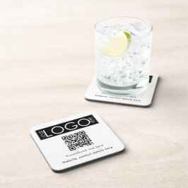Aangepaste Business Logo Tekst QR Code Promotionee Bier Onderzetter