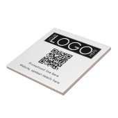 Aangepaste Business Logo Tekst QR Code Promotionee Tegeltje (Zijkant)