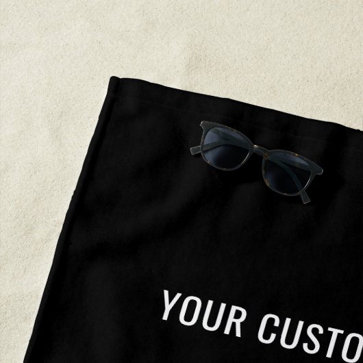 Aangepaste Business Logo Tekst Strandlaken Kies Kl (In situ)