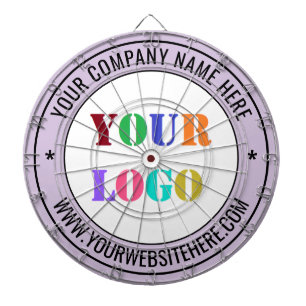 Aangepaste Business Logo Text Dart Board - Uw kleu Dartbord
