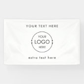 Aangepaste Business Logo Vendor Hangende Banner Si (Horizontaal)