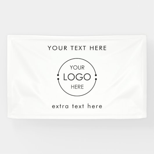 Aangepaste Business Logo Vendor Hangende Banner Si (Horizontaal)