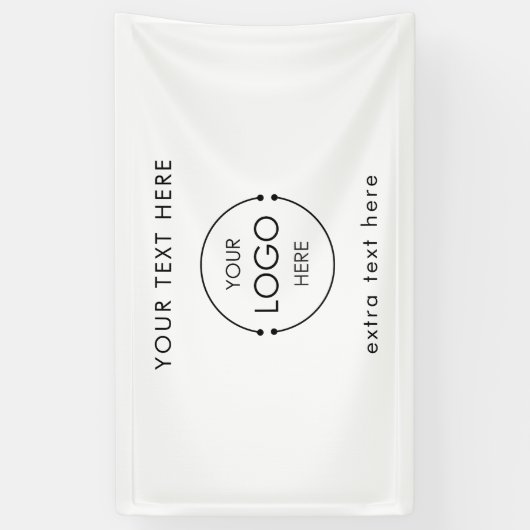 Aangepaste Business Logo Vendor Hangende Banner Si (Verticaal)