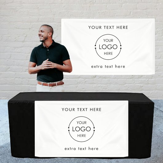 Aangepaste Business Logo Vendor Hangende Banner Si