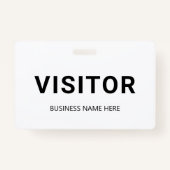 Aangepaste Business Logo Visitor Pass Badge (Achterkant)