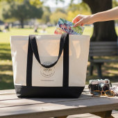 Aangepaste Business Logo website Eenvoudig Tote Bag