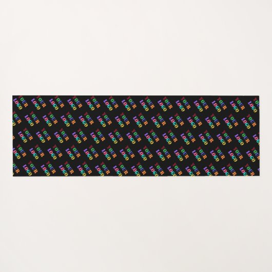 Aangepaste Business Logo Yoga Mat - Aangepaste kle (Achterkant (horizontaal))