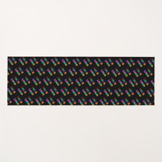 Aangepaste Business Logo Yoga Mat - Aangepaste kle (Voorkant (horizontaal))