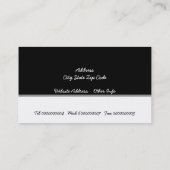 Aangepaste business met zwarte en witte tribale pa visitekaartje (Achterkant)