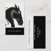 Aangepaste business met zwarte en witte tribale pa visitekaartje (Voorkant / Achterkant)