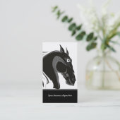 Aangepaste business met zwarte en witte tribale pa visitekaartje (Staand voorkant)