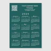 Aangepaste Business QR Code 2025 Kalender Blauwgro (Voorkant)