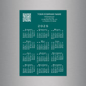 Aangepaste Business QR Code 2025 Kalender Blauwgro