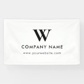 Aangepaste Business Table Hanging Banner Modern Wi (Horizontaal)