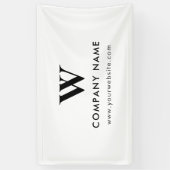 Aangepaste Business Table Hanging Banner Modern Wi (Verticaal)