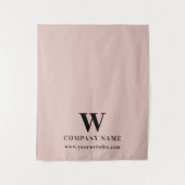Aangepaste Business Table Runner Banner Elegant Ro Wandkleed (Voorkant)