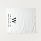 Aangepaste Business Table Runner Banner Elegant Wi Wandkleed (Voorkant (horizontaal))