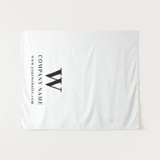 Aangepaste Business Table Runner Banner Elegant Wi Wandkleed (Voorkant (horizontaal))