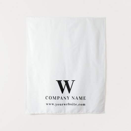 Aangepaste Business Table Runner Banner Elegant Wi Wandkleed (Voorkant)
