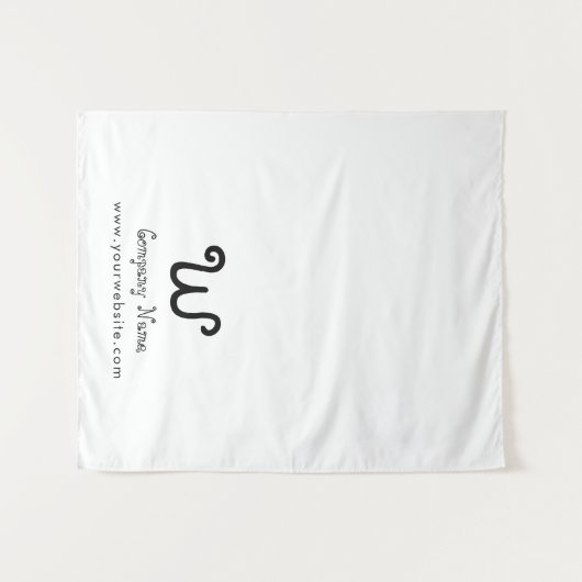 Aangepaste Business Table Runner Banner White Craf Wandkleed (Voorkant (horizontaal))