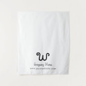 Aangepaste Business Table Runner Banner White Craf Wandkleed (Voorkant)