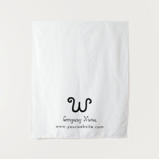 Aangepaste Business Table Runner Banner White Craf Wandkleed (Voorkant)