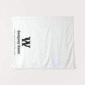 Aangepaste Business Table Runner Banner White Retr Wandkleed (Voorkant (horizontaal))