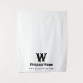 Aangepaste Business Table Runner Banner White Retr Wandkleed (Voorkant)