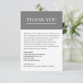 Aangepaste business-to-business-bedankkaart bedankkaart (Staand voorkant)