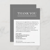 Aangepaste business-to-business-bedankkaart bedankkaart (Voorkant / Achterkant)
