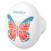 Aangepaste Butterfly-naam keramische knop (Rechts)