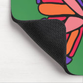 Aangepaste butterfly-naam mousepad muismat (Hoek)