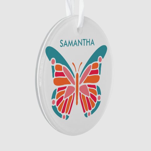 Aangepaste Butterfly-ornament Ornament (voorkant)