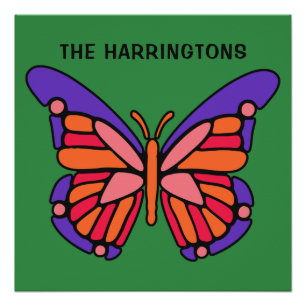 Aangepaste Butterfly-poster Perfect Poster