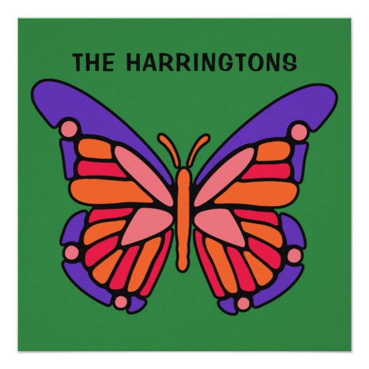 Aangepaste Butterfly-poster Perfect Poster (Voorkant)