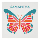 Aangepaste Butterfly-poster Poster (Voorkant)