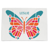 Aangepaste Butterfly-tas met grote cadeautjes Large Cadeautasje (Voorkant)