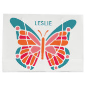 Aangepaste Butterfly-tas met grote cadeautjes Large Cadeautasje (Achterkant)