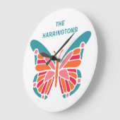 Aangepaste Butterfly-wandklokken Grote Klok (Hoek)