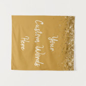 Aangepaste Butterscotch Goud Persoonlijke Fotohokj Wandkleed (Voorkant (horizontaal))